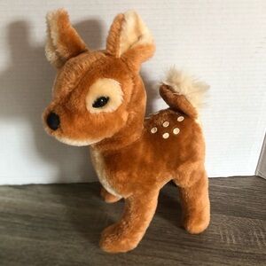 Vtg Jingle Holiday Plush Deer